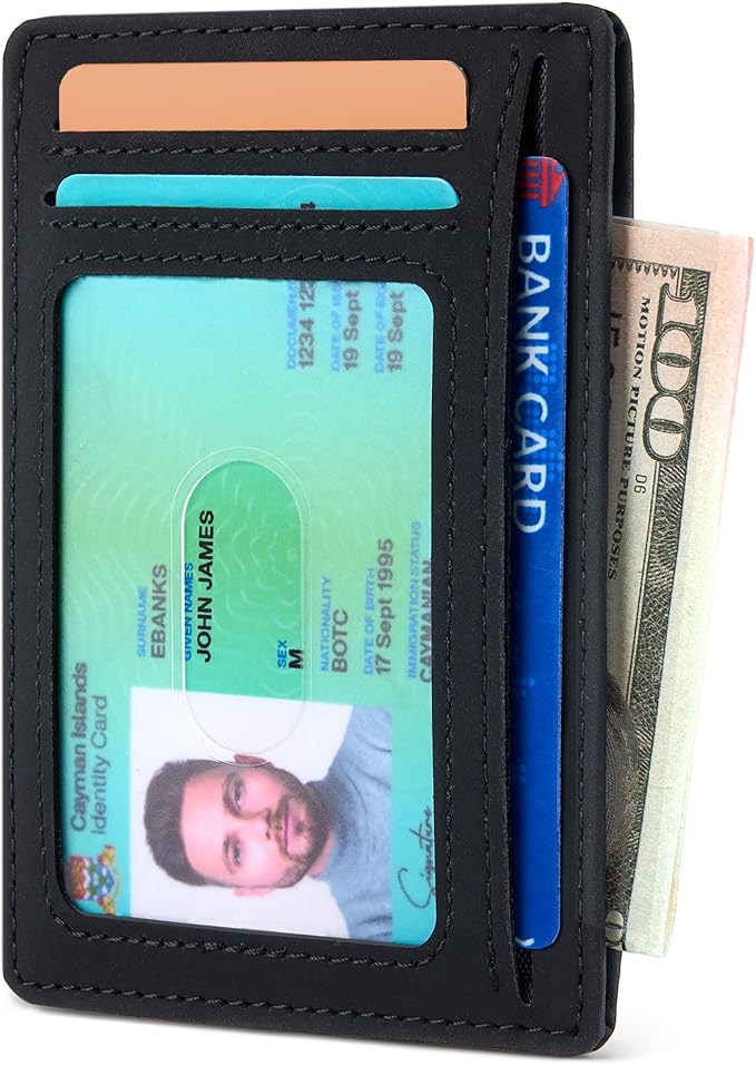 Espera Slim Minimalist Front Pocket Wallet for Men, RFID Blocking Credit Card Holder, Thin Travel ID Card Case, Gifts for Men