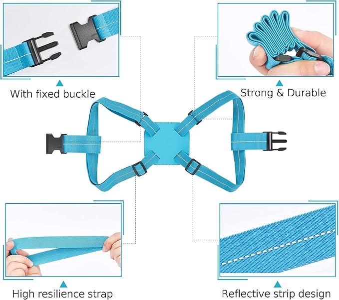 Travelkin Luggage Straps - Bungees for Suitcases, Add a Bag, Travel Bag Bungee Belt for Luggage Carry On (Blue 2 Pack)