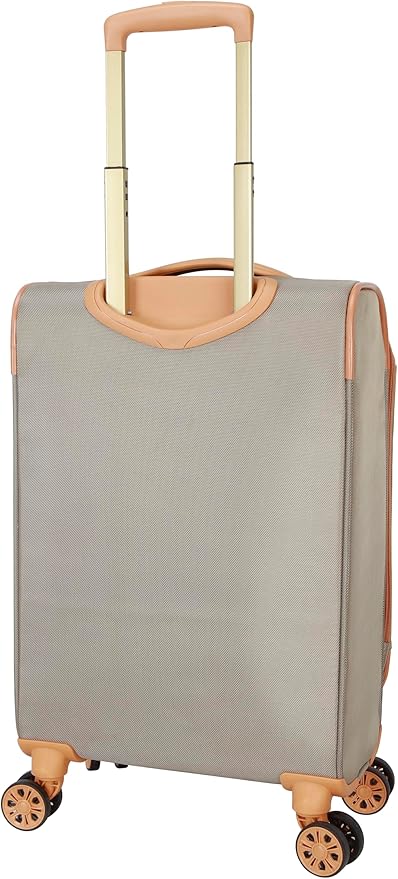Dockers Seahorse Softside Expandable 8-Wheel Spinner Travel Carry On Luggage, 20-Inch, New British Khaki