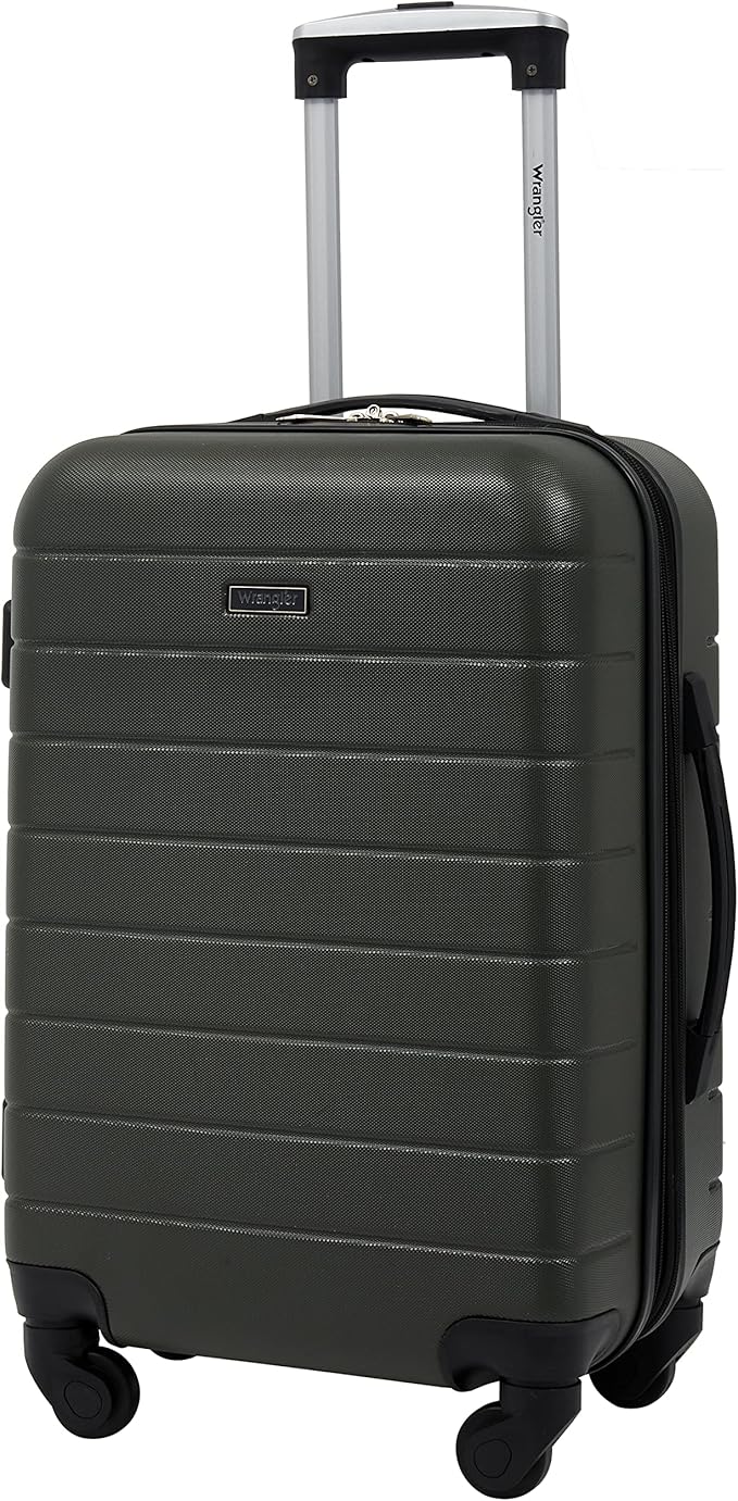 Wrangler Smart Spinner Hardside Luggage, 2 Piece Set, Deep Depths