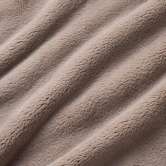 Berkshire Blanket Primalush™ Wearable Blanket, Cozy Loungewear Pocketed Plush Cape Wrap for Adults & Teens(Brown, One Size 58"X64")