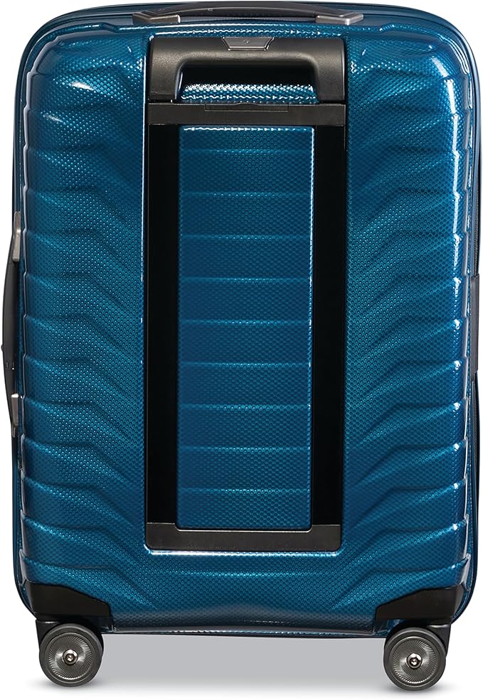 Samsonite Proxis Global Carry-On Hardside Luggage with Dual Spinner Wheels, Airline Approved - Innovative Roxkin™ Lightweight Shell With Ultimate Durability- TSA Lock, Telescopic Handle - Petrol Blue