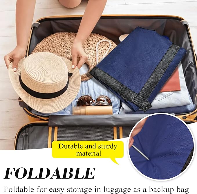 Extra Large Duffle Bag 90L/23.77Gal Moving Bag Tear Resistant Heavy Duty Storage Bags Lightweight Big Luggage Bag for Camping, Travel, Moving (Blue)