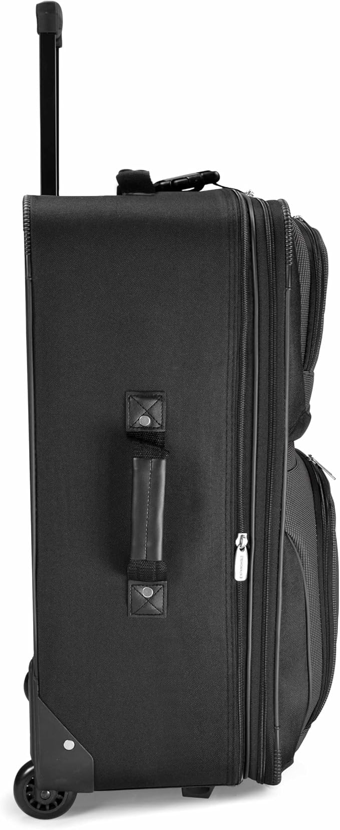 Travel Select Amsterdam Softside Expandable Luggage with Rolling Wheels, Gray, 8-Piece Set (15/21/25/29) with Packing Cubes