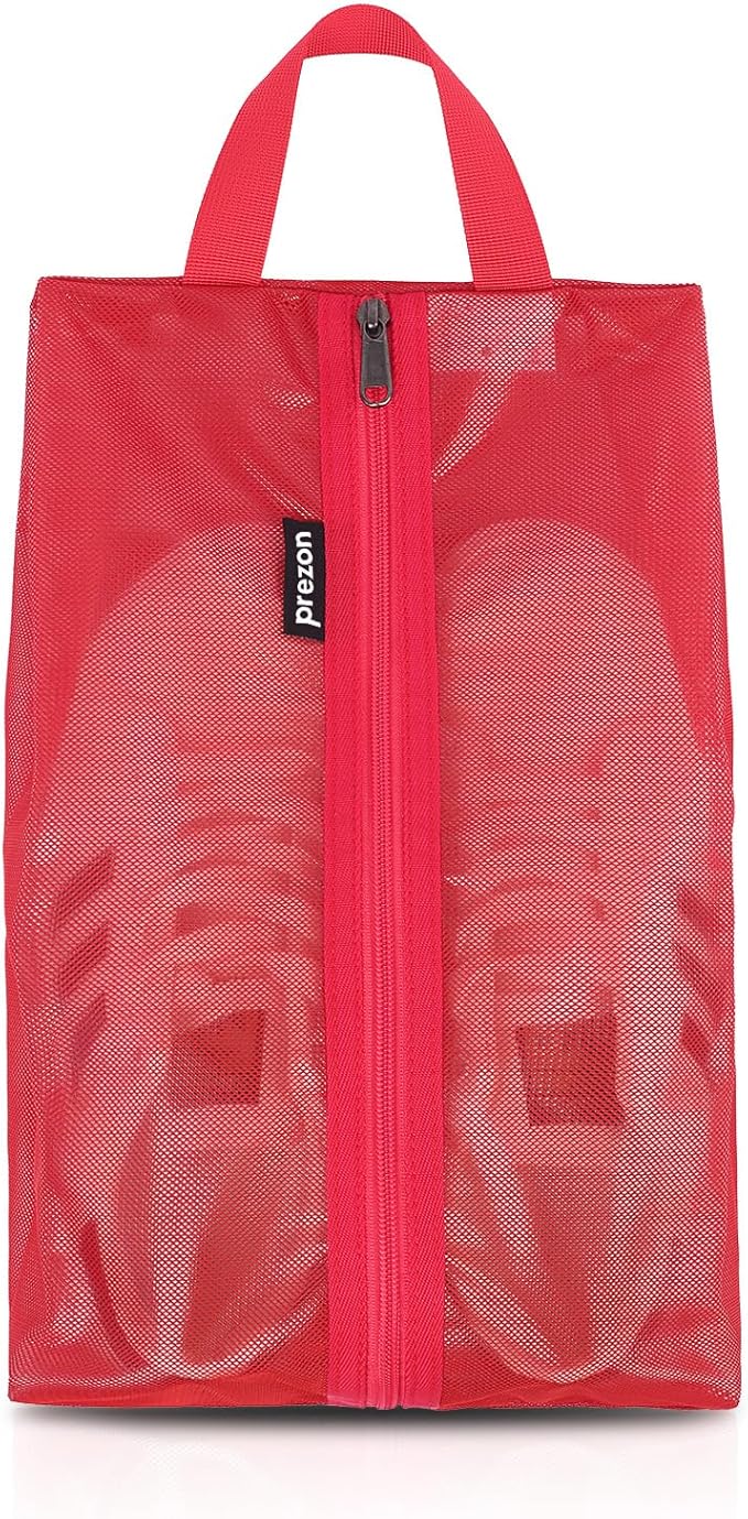 Travel Shoe Bags, Water Resistant TPU Mesh, Sturdy YKK Zipper, Shoes Storage Bag, Shoes Packing Organizer, Unisex Shoe Pouch for Travel or Home Storage