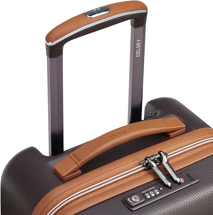 DELSEY PARIS Chatelet Air 2.0 Hardside Luggage with Spinner Wheels, Chocolate Brown, 2 Piece Set (19/24)