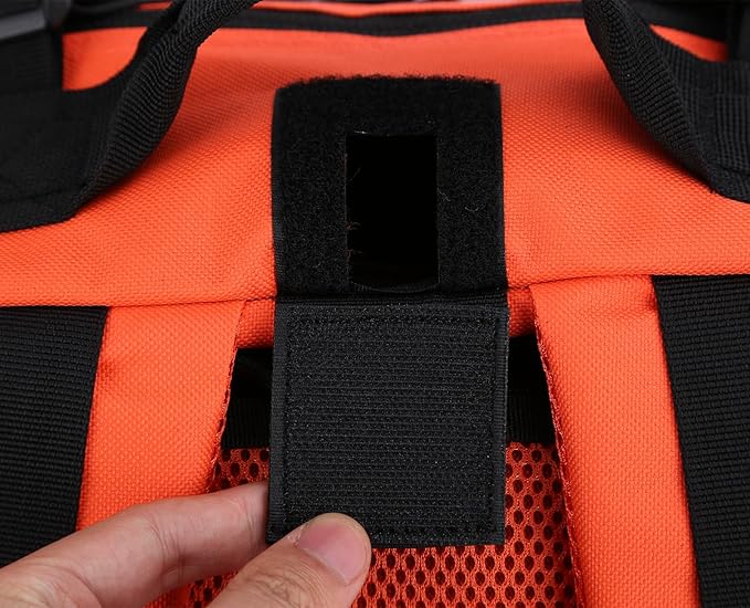 REEBOW GEAR Military Tactical Backpack for Men Large Army 3 Day Assault Pack Molle Bag Backpacks (Orange-black)