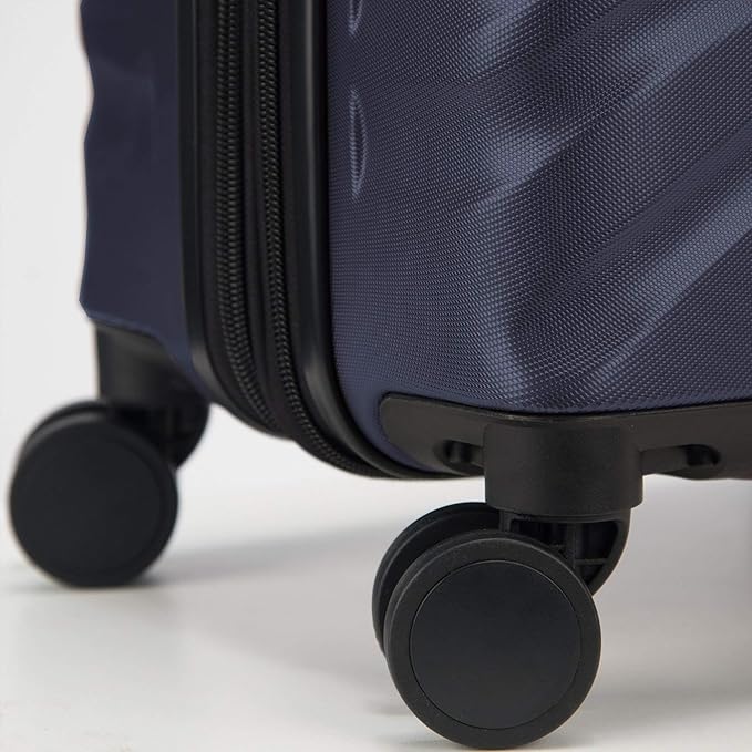 DELSEY PARIS Alexis Durable Hardside Luggage, Expandable Lightweight 4-Wheel Spinner, Easy Grip Telescoping Handle for Smooth Mobility, TSA-Lock Incorporated, Men and Women, Navy, Check-In 29-Inch