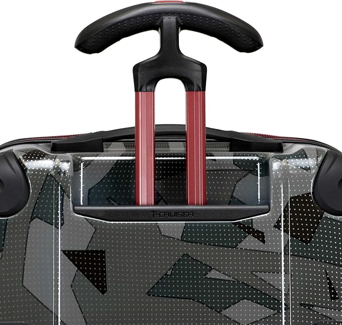 Traveler's Choice Maxporter II Polycarbonate Hardside Trunk with Spinner Wheels, Gray Camo, 22-Inch Carry-on Luggage