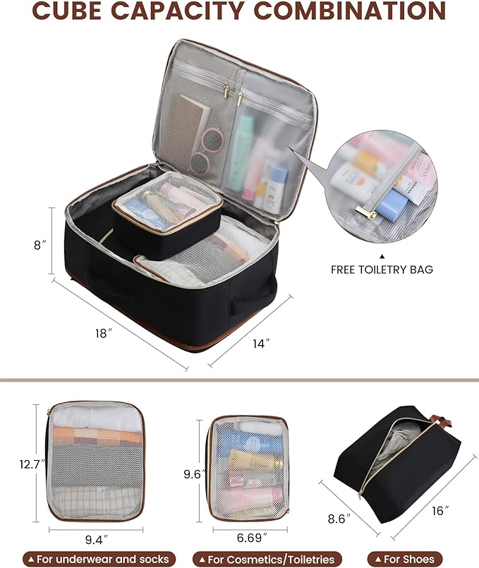 LOVEVOOK Travel Backpack for Women, 40L Carry On Backpack for Airplanes