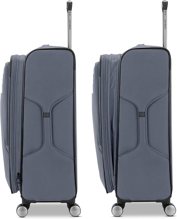 Samsonite Ascella 3.0 Softside Expandable Luggage with Spinner Wheels, 3-Piece Set (20/25/28), State/Black