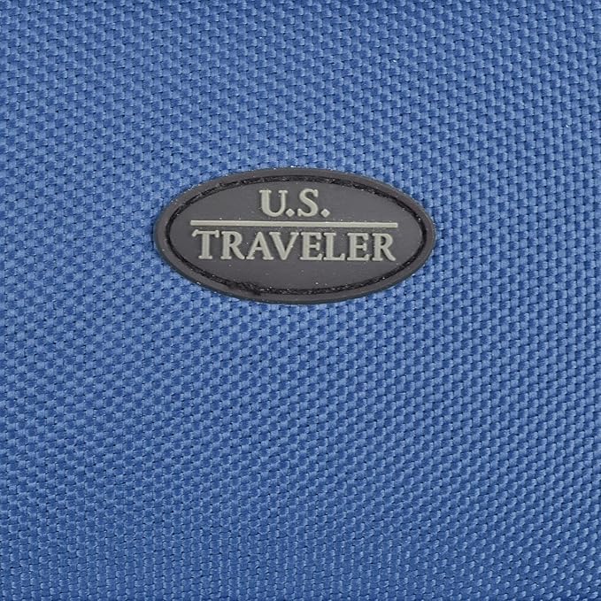 U.S. Traveler Rio Lightweight Softside Rolling Carry-on Suitcase, 2-Wheel Single, Royal Blue