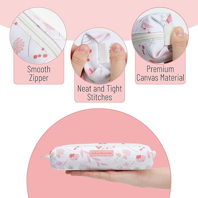 Mr. Pen- Cute Pencil Case Pouch, Spring Design, Multipurpose Canvas Bible Pencil Pouch