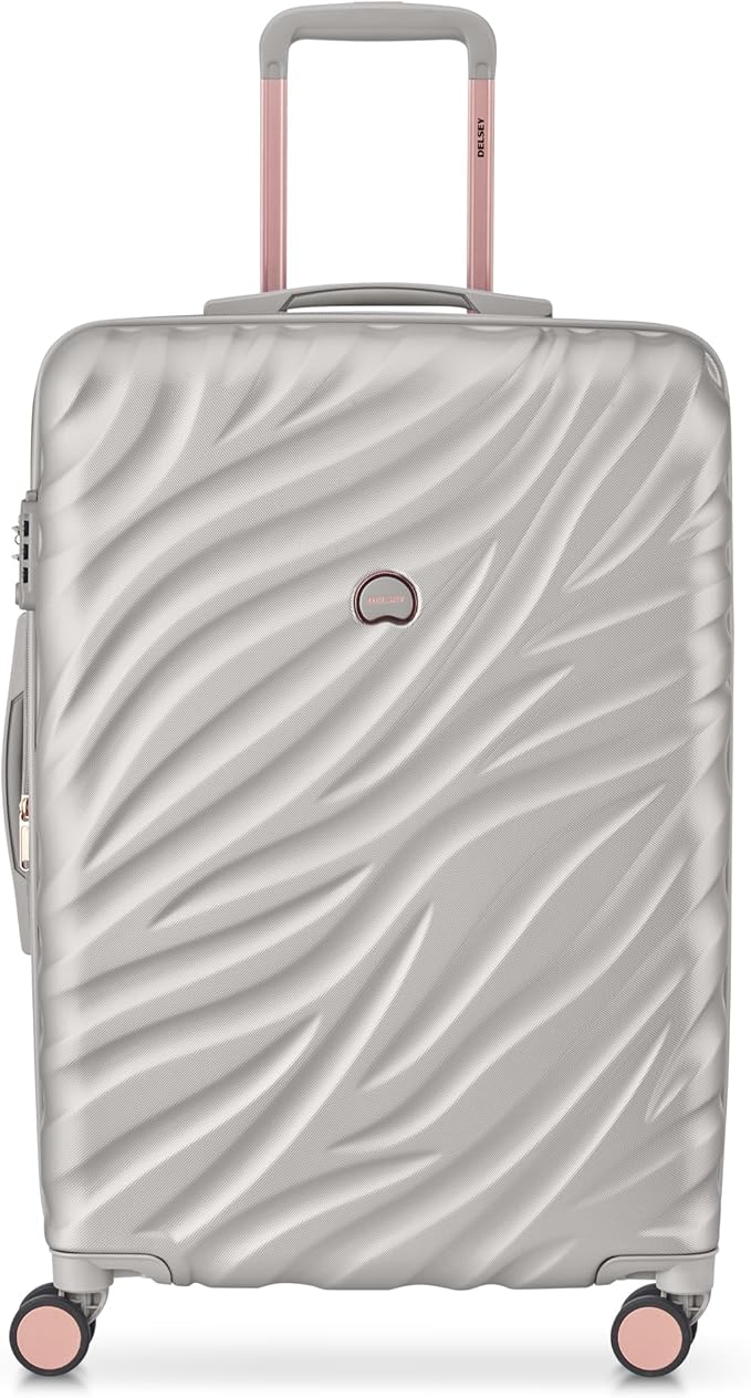 DELSEY PARIS Alexis Lightweight Luggage 2-Piece Set (21"/25"), Expandable Spinner Double Wheel Hardshell Suitcases with TSA Lock