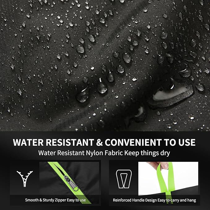 Yupoxiu Smell Proof Cleat Bag - Odor Absorbing, Water-Resistant & Lightweight Shoe Organizer for Soccer, Golf, Gym & Travel (Green)