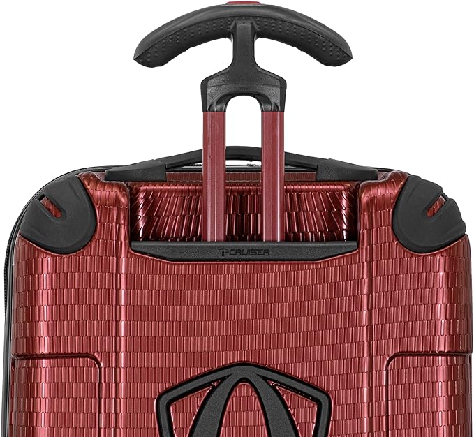 Traveler's Choice Maxporter II Polycarbonate Hardside Trunk with Spinner Wheels, Red, 28-Inch Medium Trunk