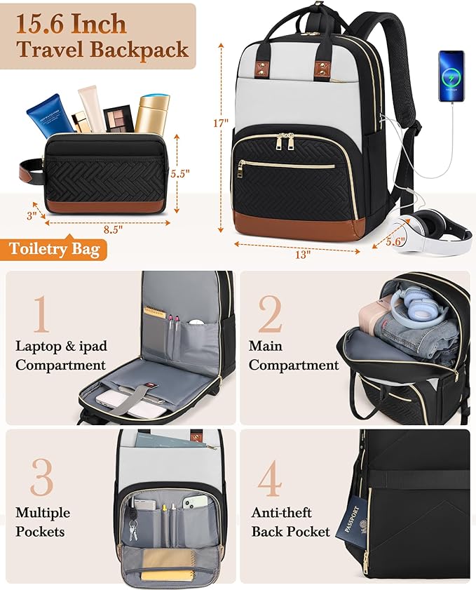 RAINSMORE Carry On Luggage 22x14x9 Airline Approved, 20 Inch Softside Suitcases with Wheels, 3 Piece Luggage Sets, Rolling Carry On Suitcase with TSA Lock for Travel Weekender