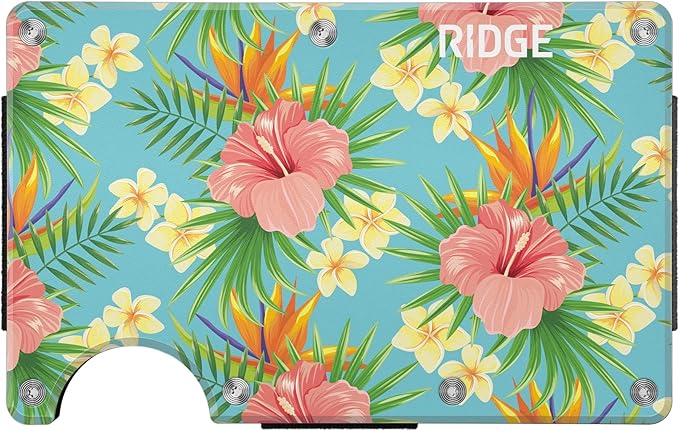 Ridge Wallet for Men - Slim Minimalist Compact Wallet and Card Holder, RFID Protected Front Pocket Wallets for Men with Integrated Cash Strap