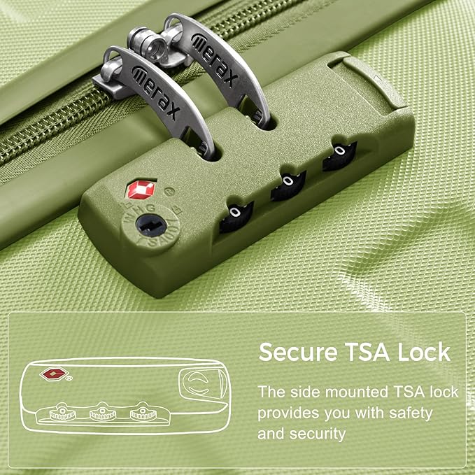 3 Pcs Expandable ABS Hardshell Luggage Sets Spinner Wheel Suitcase Set TSA Lock Suit Case