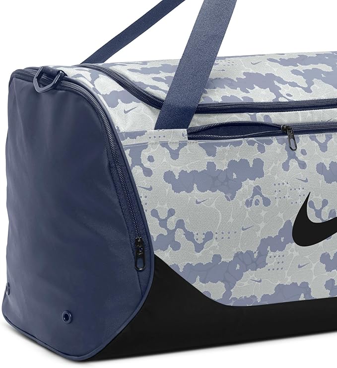 Nike Brasilia Duffel Bag (Medium), Diffused Blue/Black/Black, MISC