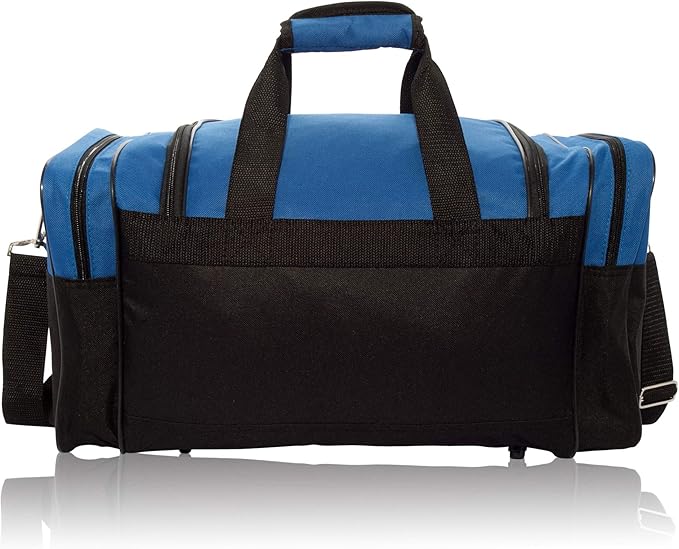 DALIX 17" Blank Duffle Bag Duffel Bag Travel Size Sports Durable Gym Bag