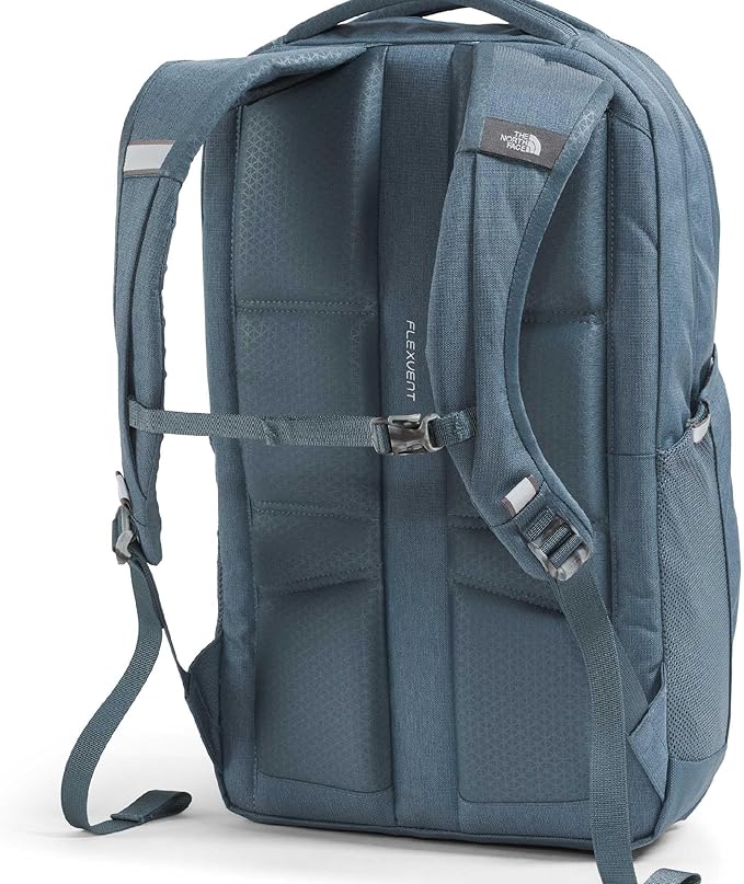 The North Face Women's Vault Everyday Laptop Backpack - Commuter Travel Bag, Water-Repellent, Spacious Main Compartment, Granite Grey Light Heather/Frost Grey, One Size