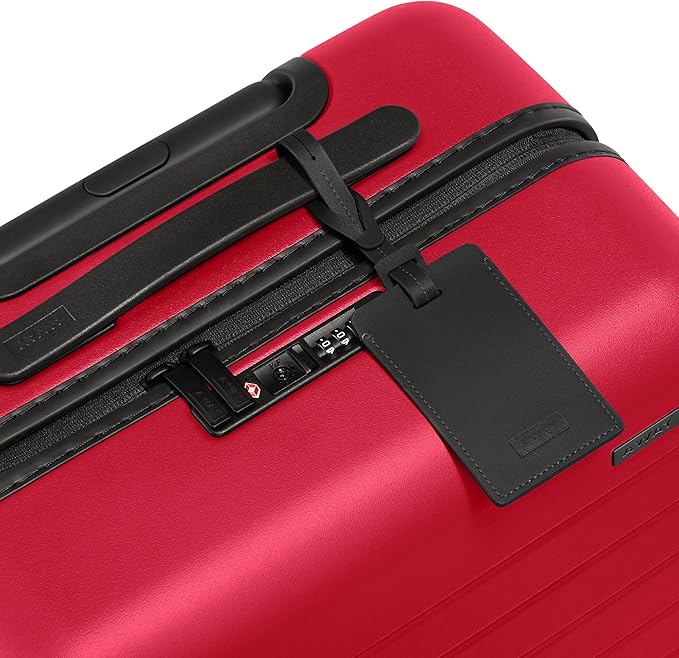 Away Bigger Carry-On Luggage, Lightweight Hardside Large Suitcase with Spinner Wheels, TSA Lock, Airline Approved, Cherry Red
