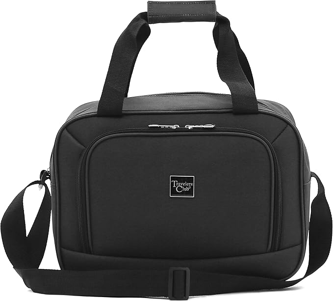 Travelers Club Midtown Hardside 4-Piece Luggage Travel Set, Black