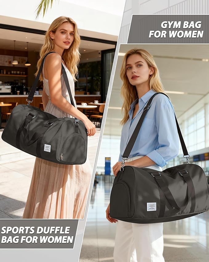 Gym Bag Womens,Travel Duffel Carry on Bag Sport Tote Bag Weekend Overnight Bag