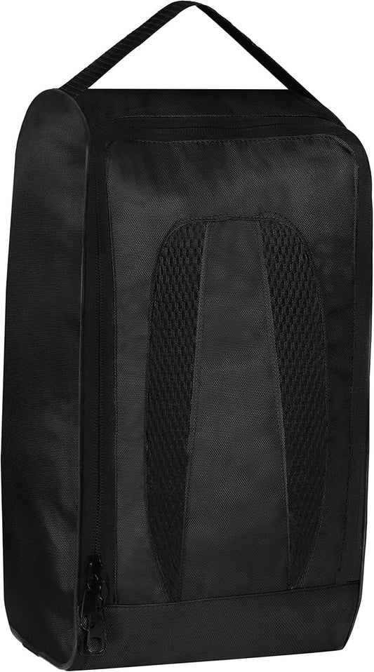Shoe Bag Waterproof Sports Golf Boot Bag | Odor-Resistant Gym Kit Organiser Storage | Hiking Travel Dust-Proof Storage Bag for Wellington, Cowboy, Football, Rugby, Cricket Shoe (Black)
