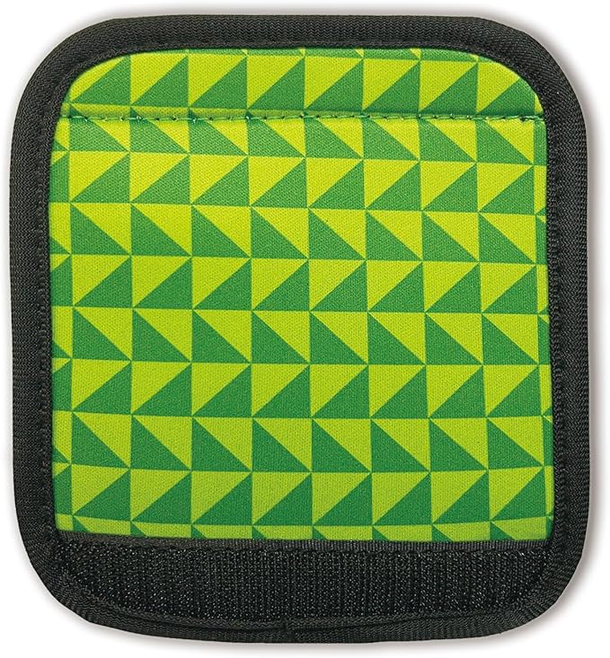 5 Pack Luggage Handle Wrap, Neoprene Suitcase Handle Cover, Bright Color Luggage Identifier for Easy Airport Pickup, Soft Grip Travel Accessories for Cruise Airplane, Green