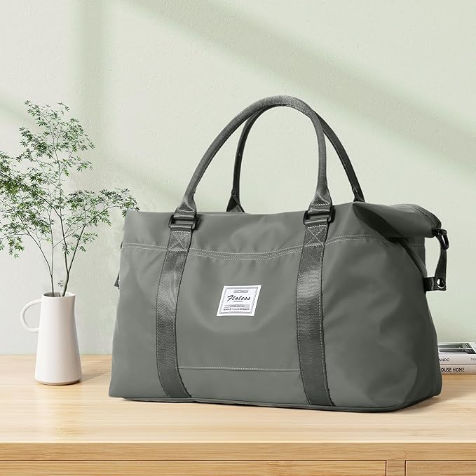 HYC00 Travel Duffel Bag,Carry-on Overnight Weekender Bags for Women,Sports Tote Gym Bag with Wet Pocket