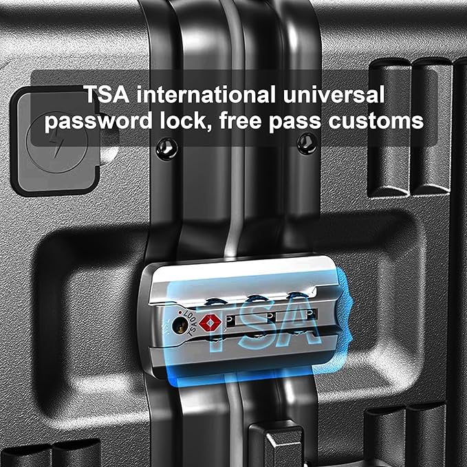 Zipperless Luggage, 22.4x15.4x9.4 Aviation Certified, Polycarbonate Aluminum Hardshell, Expandable Carry-On Luggage with Spinner Wheels, Hardshell Luggage, 20 Inch Cabin