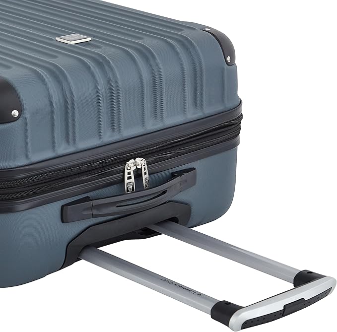 Travelers Club Midtown Hardside 4-Piece Luggage Travel Set, Slate