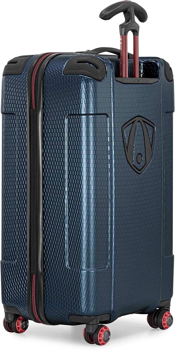 Traveler's Choice Maxporter II Polycarbonate Hardside Trunk with Spinner Wheels, Navy, 28-Inch Medium Trunk