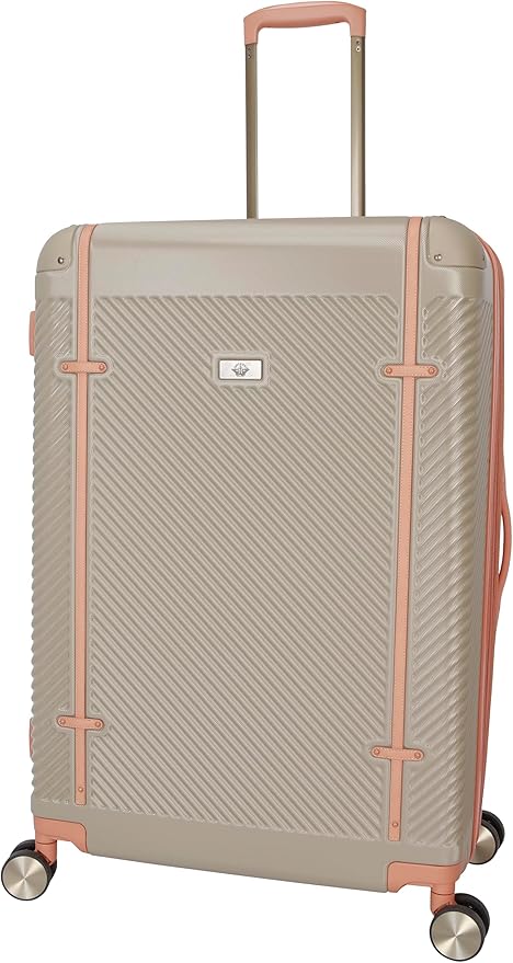 Dockers Spectra Hardside Expandable 8-Wheel Spinner Checked Luggage, 3-Piece Set, Timberwolf