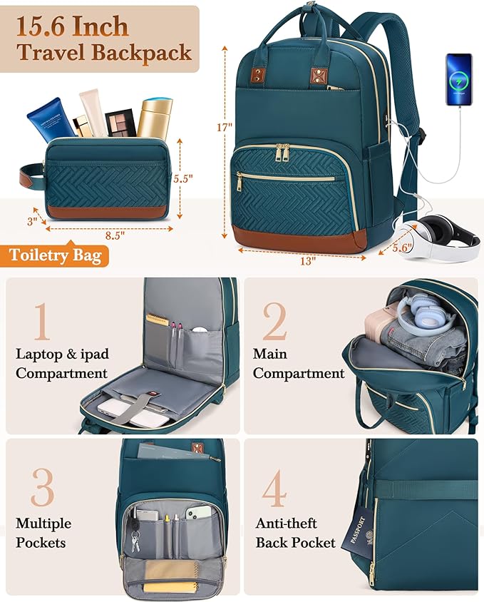 RAINSMORE Carry On Luggage 22x14x9 Airline Approved, 20 Inch Softside Suitcases with Wheels, 3 Piece Luggage Sets, Rolling Carry On Suitcase with TSA Lock for Travel Weekender