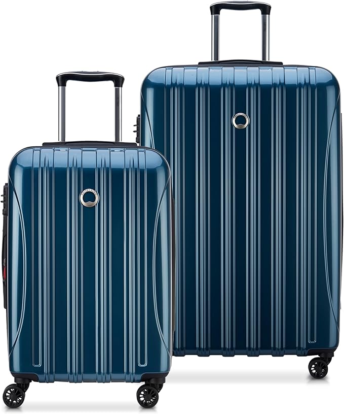 DELSEY PARIS Helium Aero Hardside Expandable Luggage with Spinner Wheels, Teal, 2-Piece Set (21/28)
