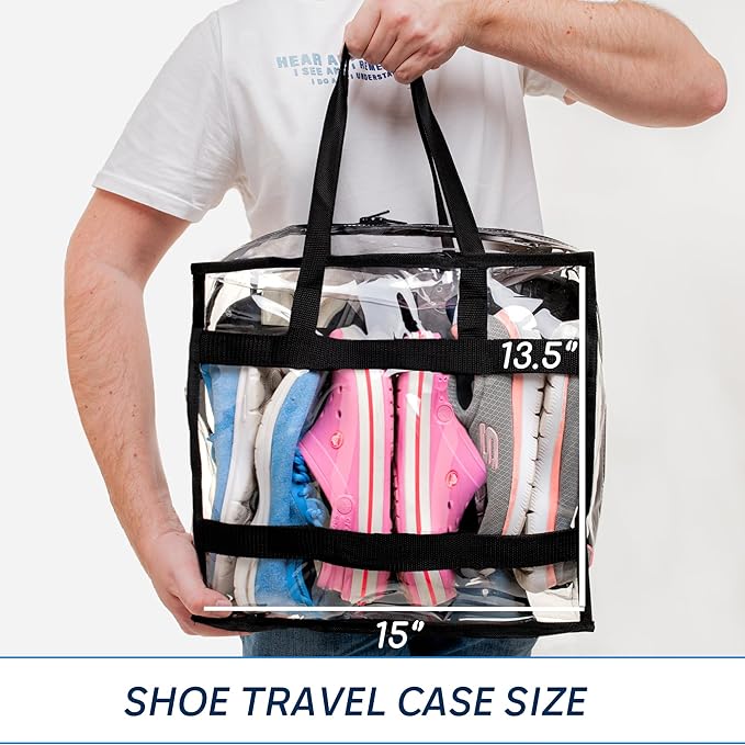 Shoe Travel Bag for Shoes - Travel Shoe Organizer - Portable Luggage Shoes Carrier Sneaker Bag - Shoe Storage Case