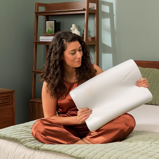 TEMPUR-Pedic, Standard TEMPUR-Neck Pillow, Small Profile-2-Pack, White 2 Count