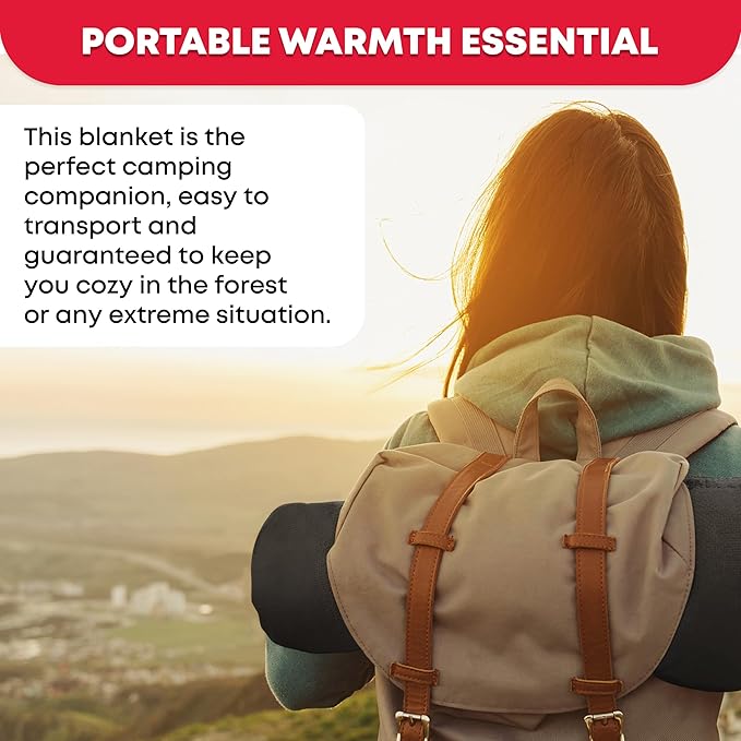 Ever Ready First Aid Military Wool Blanket 80% Wool - Warm, Washable, Perfect for Outdoors, Camping, Picnics, Travel, Car & Bushcraft Emergency Blanket, 96" x 66", 5 lbs. - Grey – Twin Size