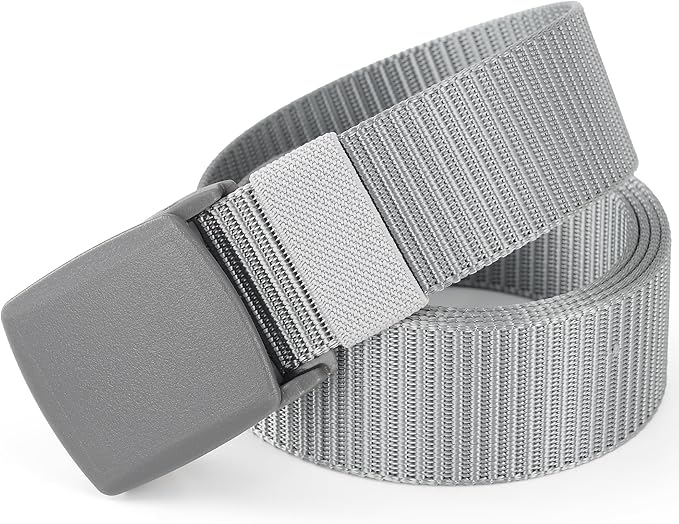 Mile High Life Nylon Web Belt Outdoor Military Belt With TSA Safe Plastic Buckle Belt