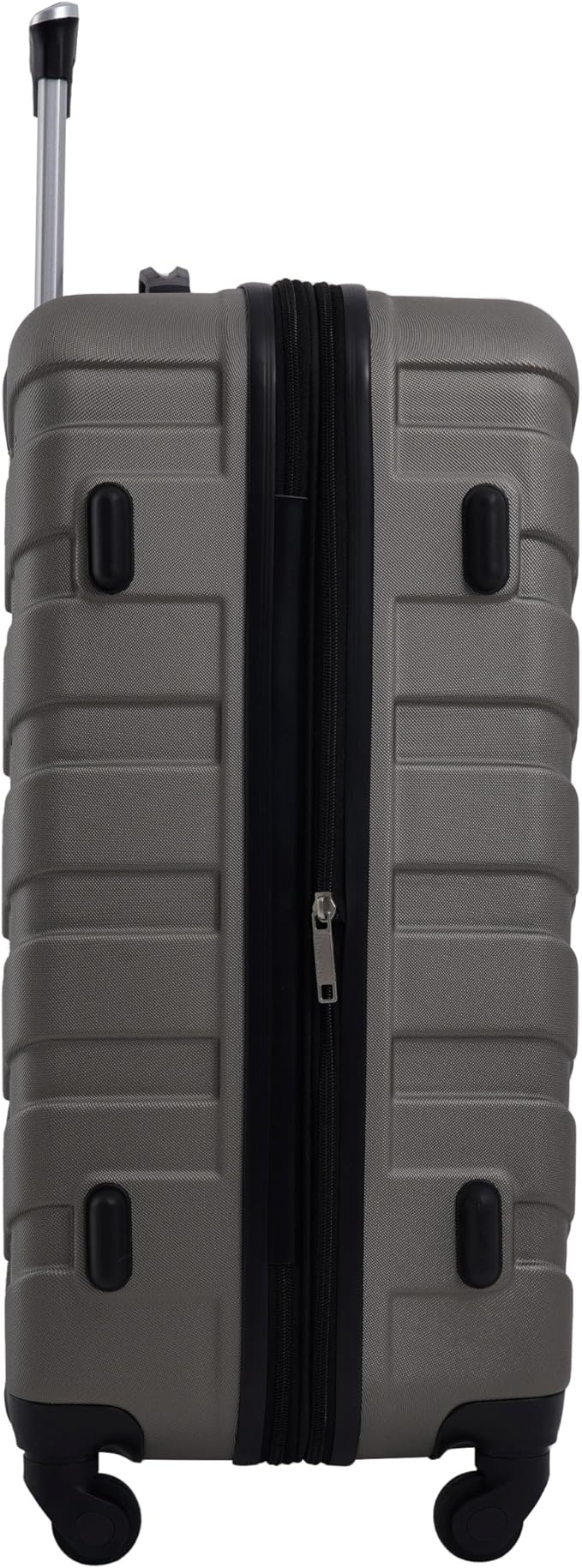 Wrangler 4 Piece Miami Luggage and Packing Cubes Set, Desert Taupe