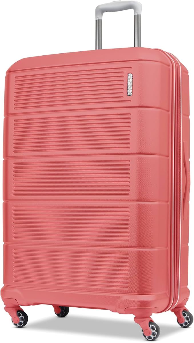 American Tourister Stratum 2.0 Expandable Hardside Luggage with Spinner Wheels, 28" SPINNER, Soft Coral