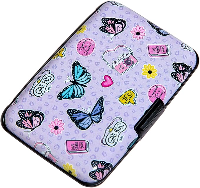 Credit Card Holder Small RFID Blocking Wallet Business Metal Slim Mini Aluminum Hard Case for Women Men