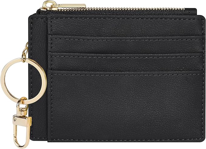 Sodsay Card Case Slim Front Pocket Wallet for Women Credit Card Holder with Keychain | Slim, Front Pocket, Credit Card Holder, with Keychain