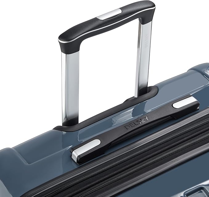 DELSEY PARIS Helium Aero Hardside Expandable Luggage with Spinner Wheels, Orion Blue, Checked-Large 28 Inch