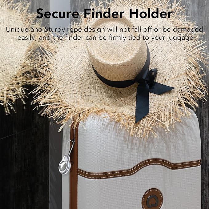 SPGUARD for Holder Case with Keychain 1st/2nd -1 Pack for Apple Holder with Wire Cable Lock Key Ring Chain Tagholder Accessories for GPS Item Tracker Kids,Keys,Luggage