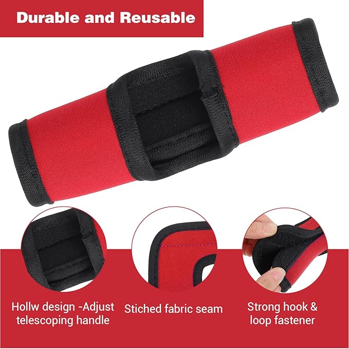 5 Pcs Neoprene Luggage Handle Wraps Soft Grip Covers Colorful Travel Luggage Tags/Identifiers/Marker/Grips Accessories for Suitcase Trolley Travel Bags (Multi-Color)