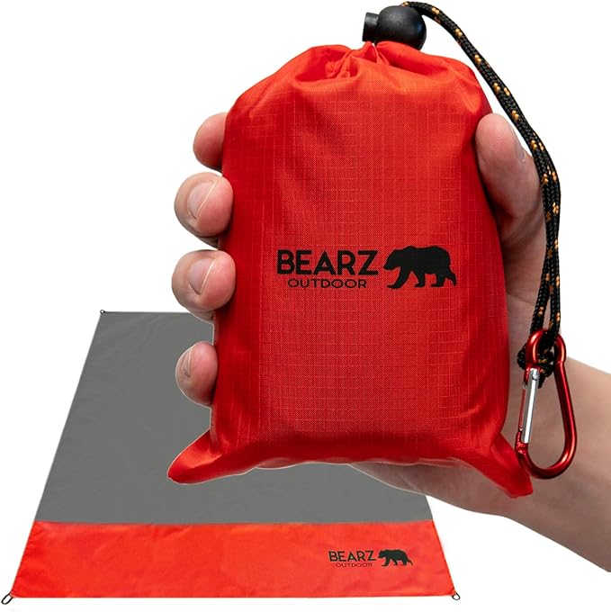 Pocket Blanket - Beach Blanket Waterproof Sandproof, Picnic Blankets Waterproof Foldable, Lightweight & Compact for Hiking, Camping, Travel, Festival Accessories